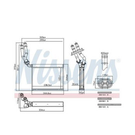 Радиатор печки NISSENS 707299