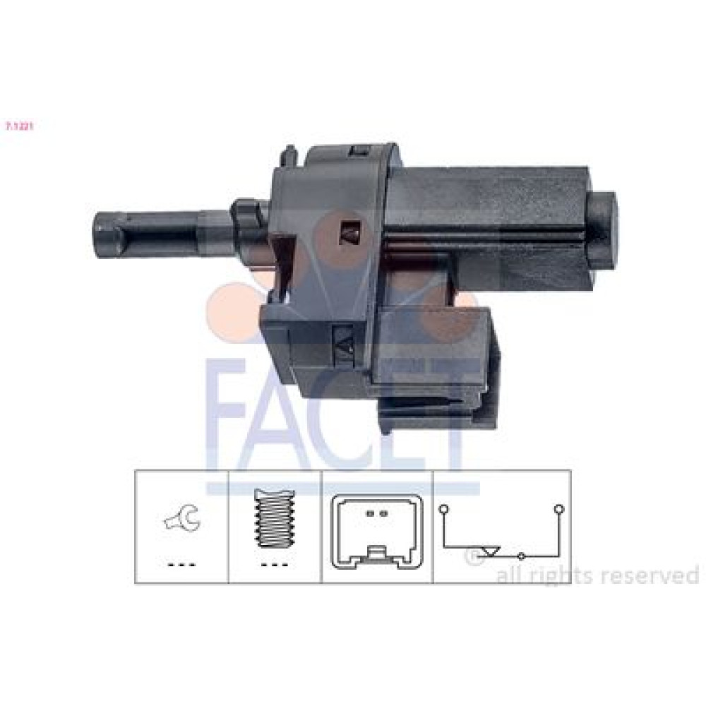 Датчик педалі зчеплення Fiesta/Focus/Kuga/Mondeo/Transit 1.0-5.0TDCi 02- FACET 71221