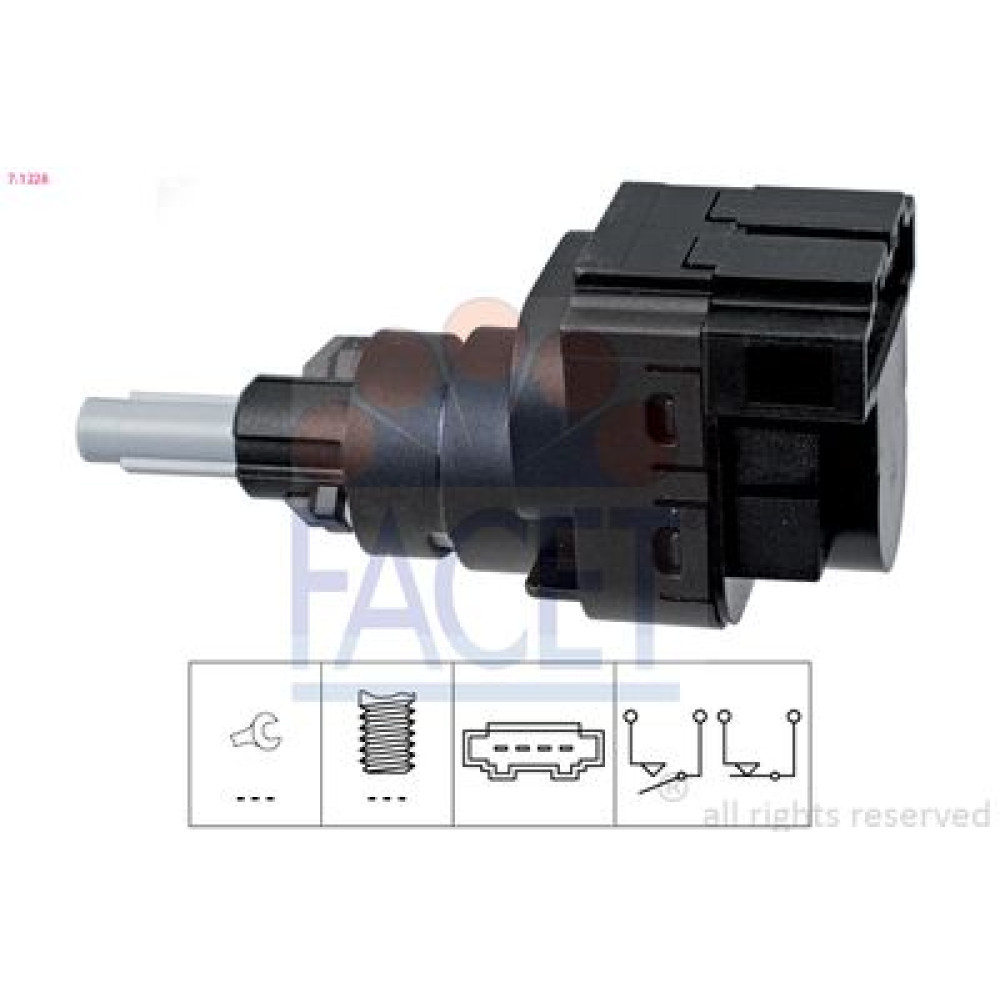 Вимикач стоп-сигнала Caddy 04- (4 конт.) FACET 71228