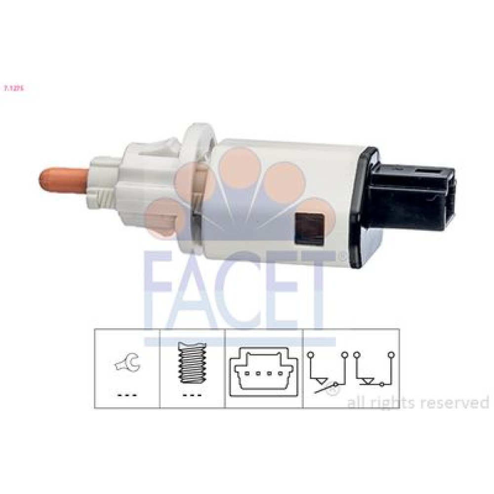 Датчик стоп-сигналу Renault Megane/Fluence/Grand Scenic/Scenic 1.2-2.0 98- FACET 71275