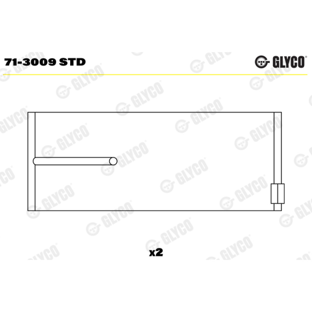 Комплект вкладишів двигуна Glyco 713009std