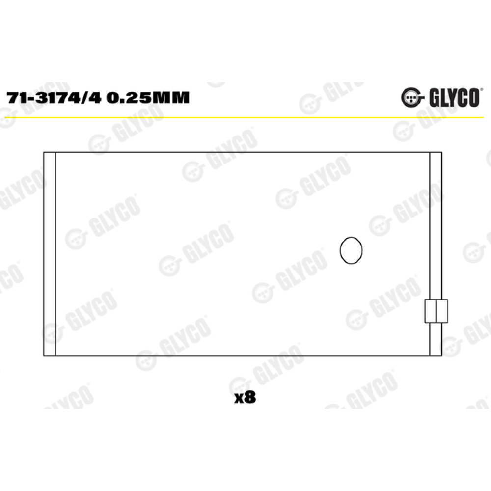 Комплект вкладишів двигуна Glyco 713174/4025mm