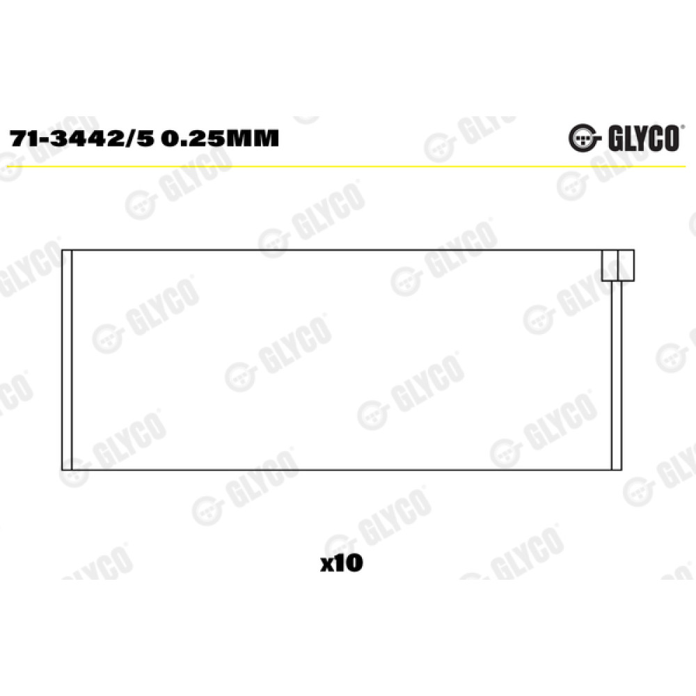 Комплект вкладишів двигуна Glyco 713442/5025mm
