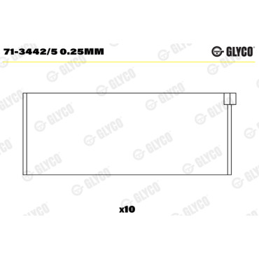 Комплект вкладишів двигуна Glyco 713442/5025mm
