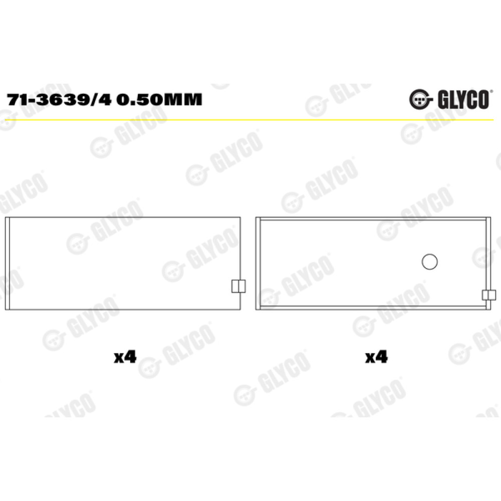 Комплект вкладишів двигуна Glyco 713639/4050mm