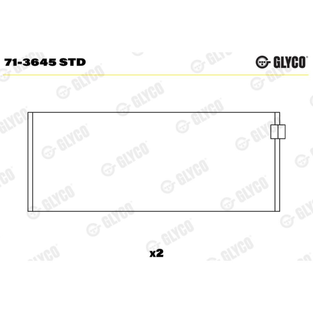 Комплект вкладышей двигателя Glyco 713645std