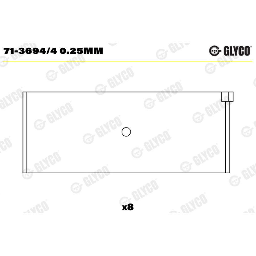 Комплект вкладишів двигуна Glyco 713694/4025mm