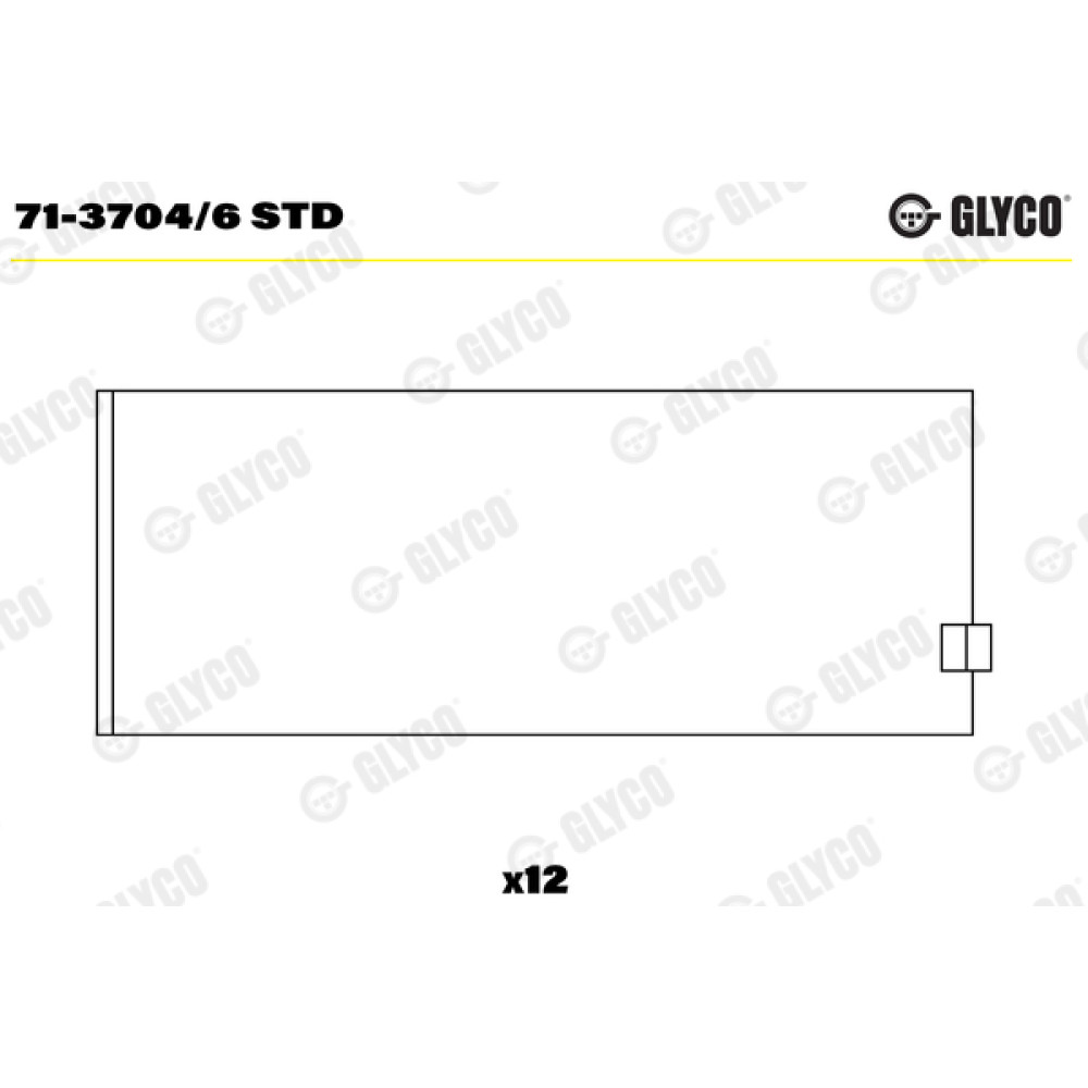 Комплект вкладишів двигуна Glyco 713704/6std