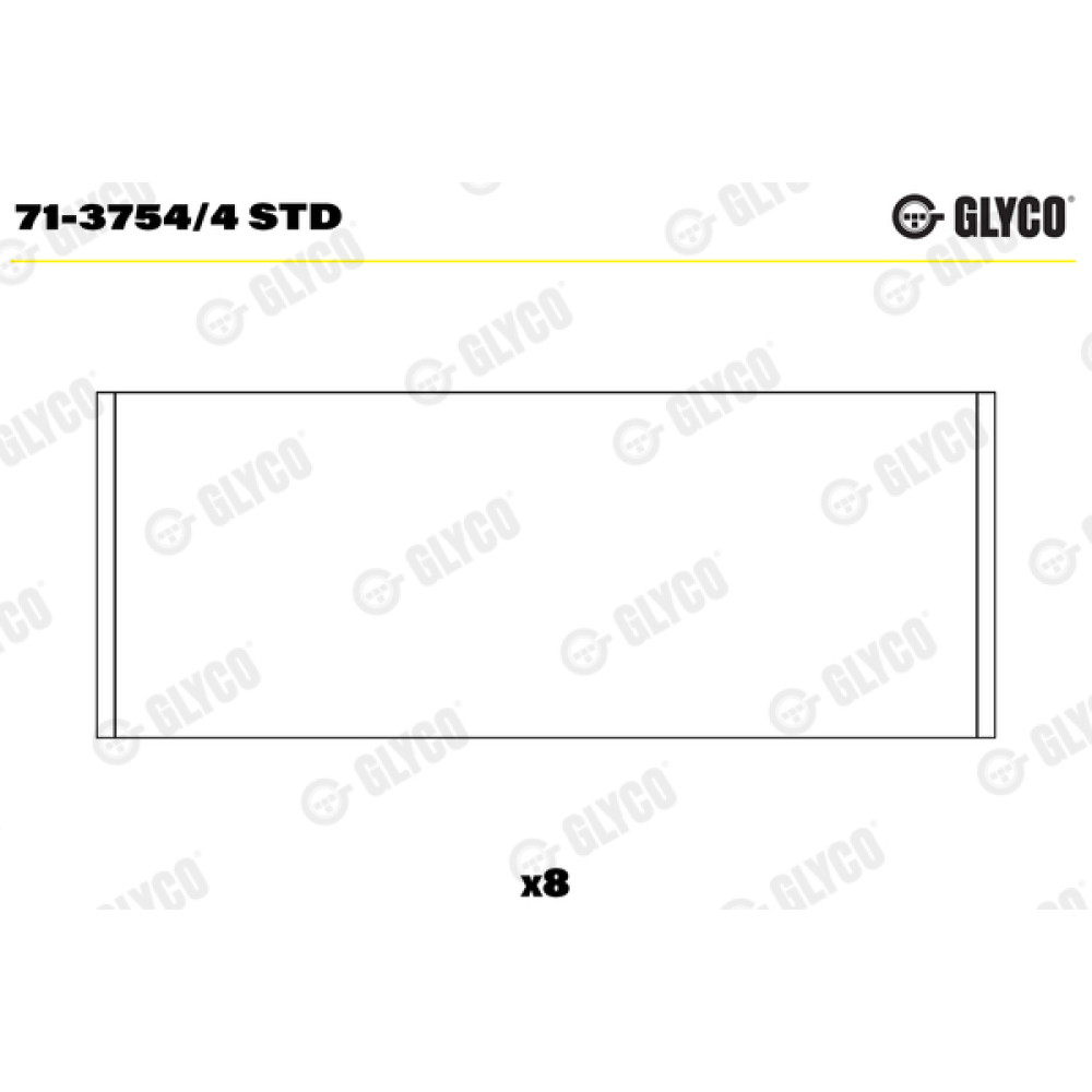 Вкладиші Glyco 713754/4std