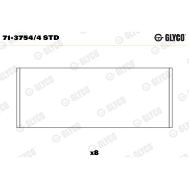Вкладиші Glyco 713754/4std