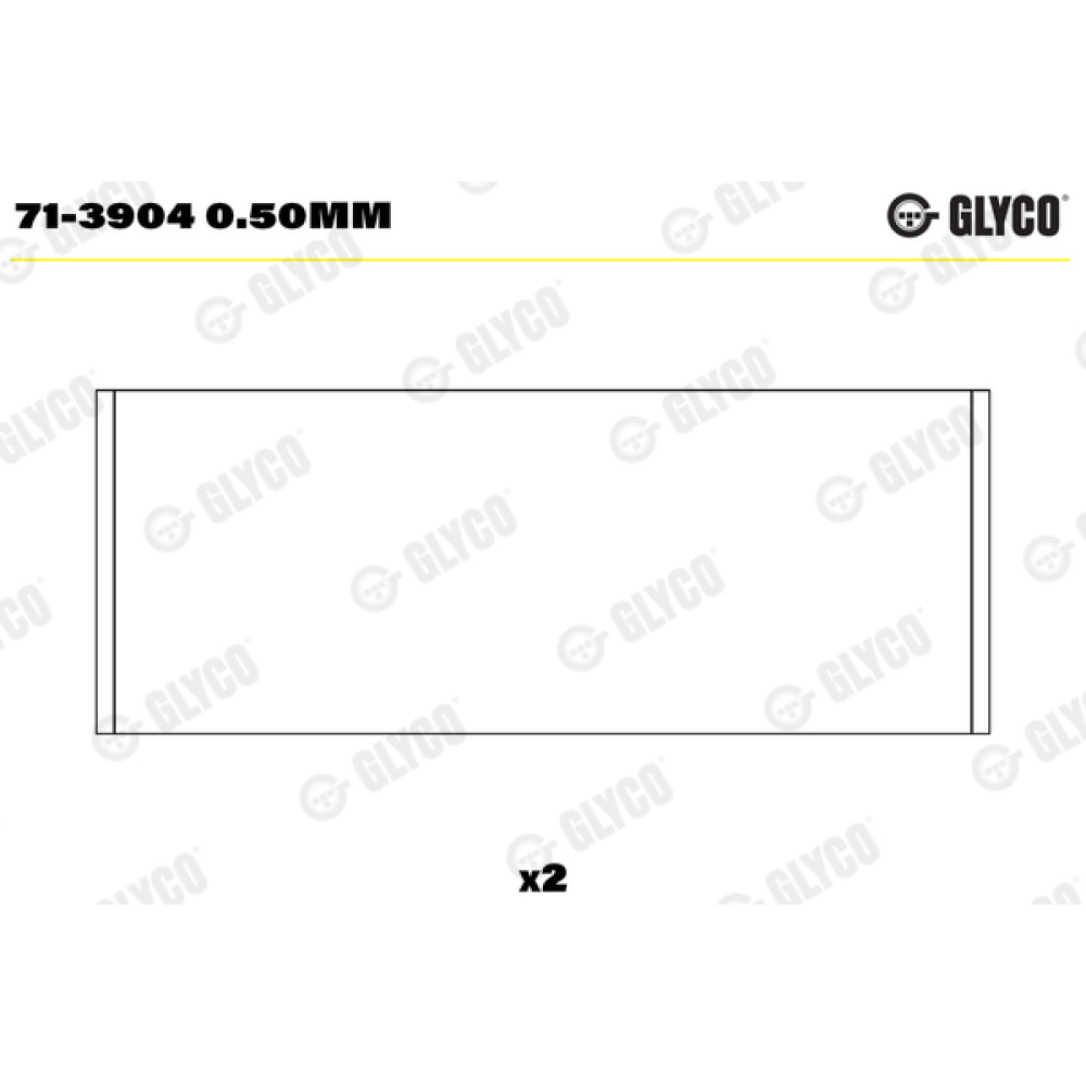 Вкладиші шатунові Glyco 713904050mm