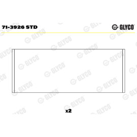 Комплект вкладишів двигуна Glyco 713926std