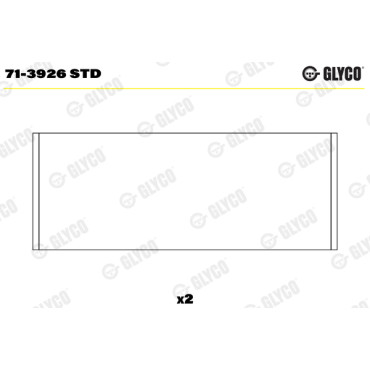 Комплект вкладишів двигуна Glyco 713926std