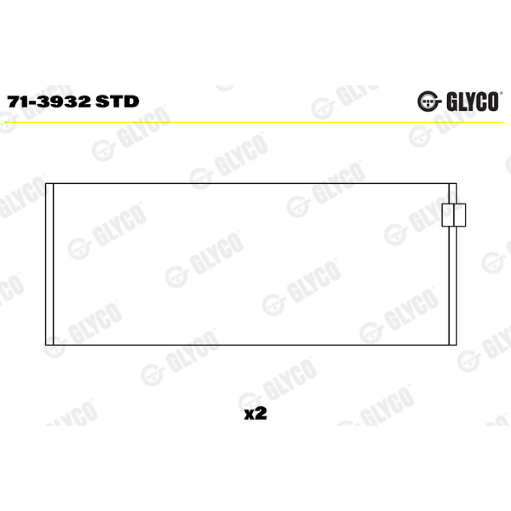 Комплект вкладышей двигателя Glyco 713932std