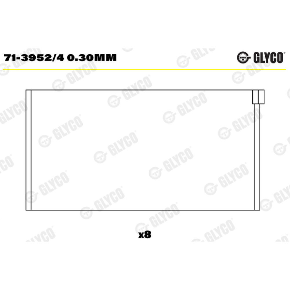 Комплект вкладышей двигателя Glyco 713952/4030mm
