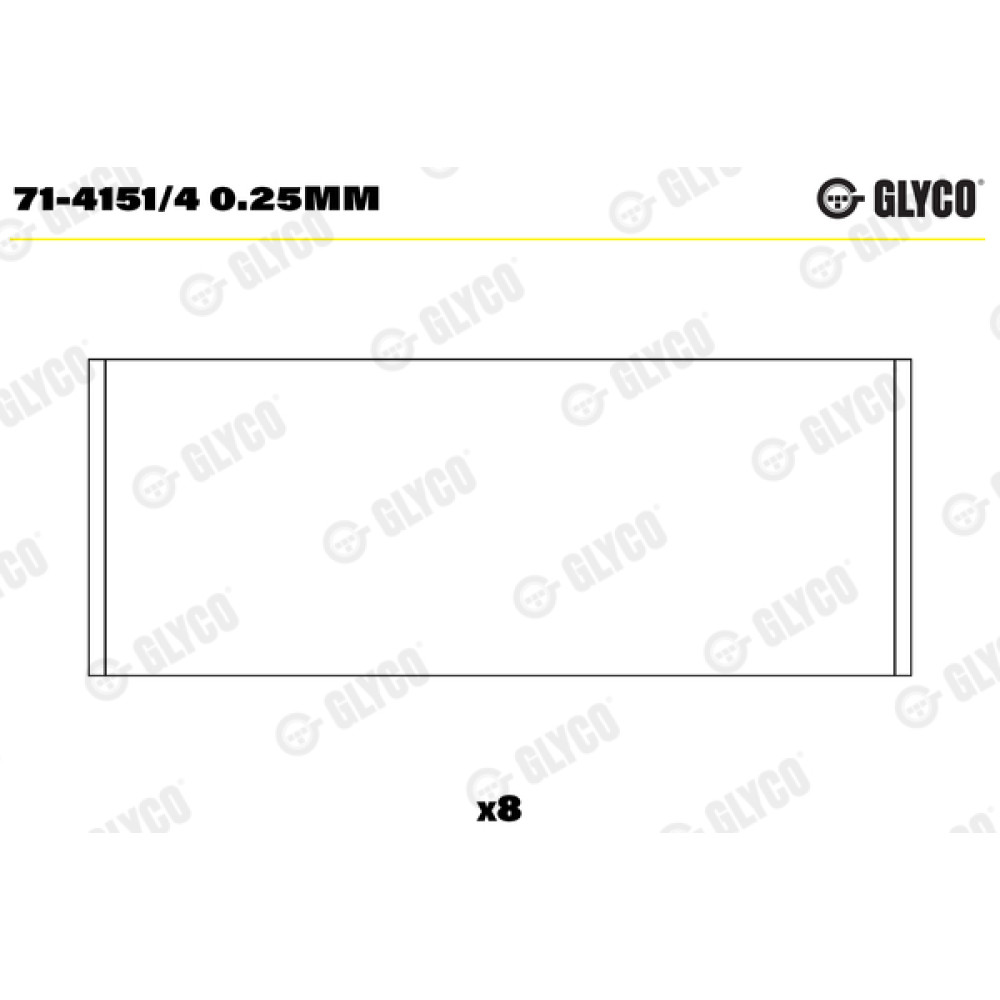 Вкладыши шатунные Glyco 714151/4025mm