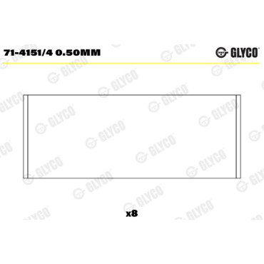 Втулки шатунні Glyco 714151/4050mm