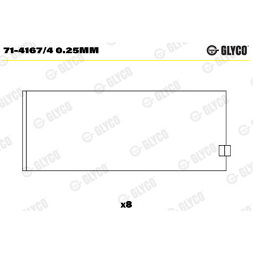 Комплект вкладишів двигуна Glyco 714167/4025mm