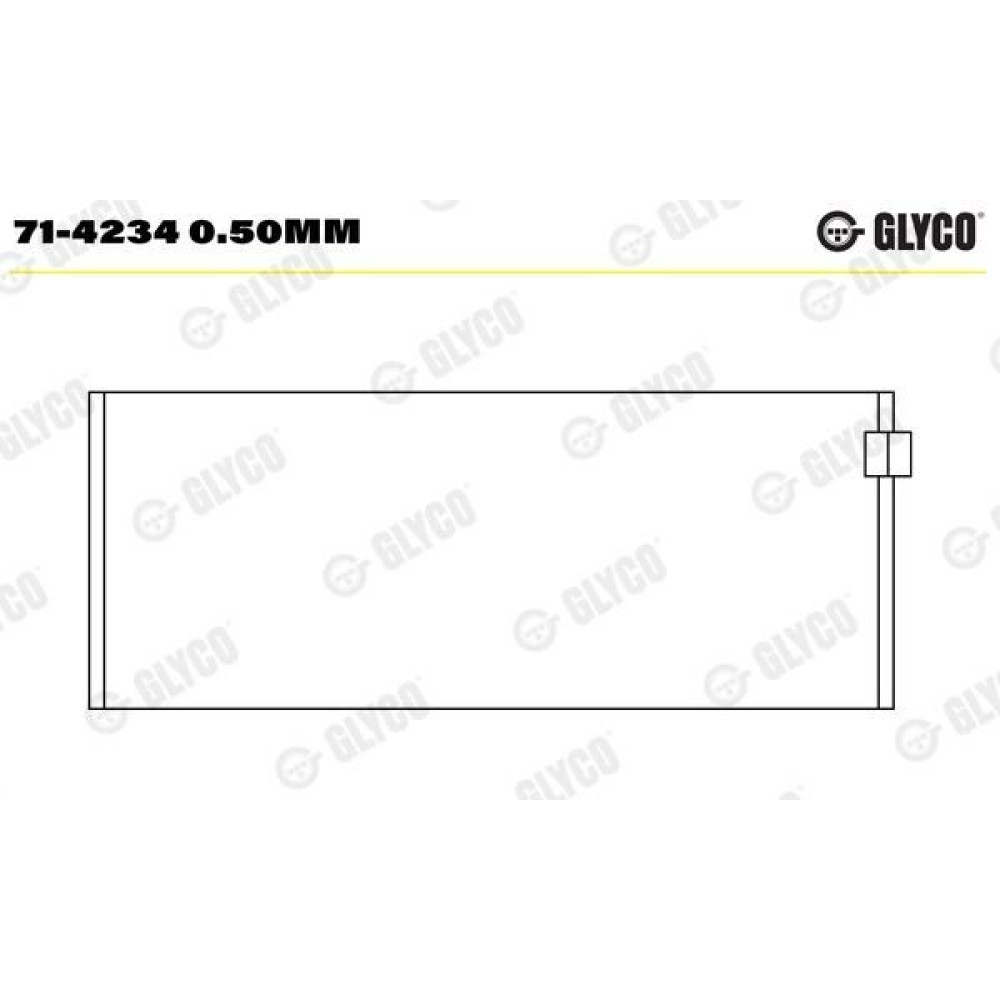 Комплект вкладишів двигуна Glyco 714234050mm