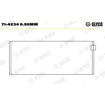 Комплект вкладишів двигуна Glyco 714234050mm