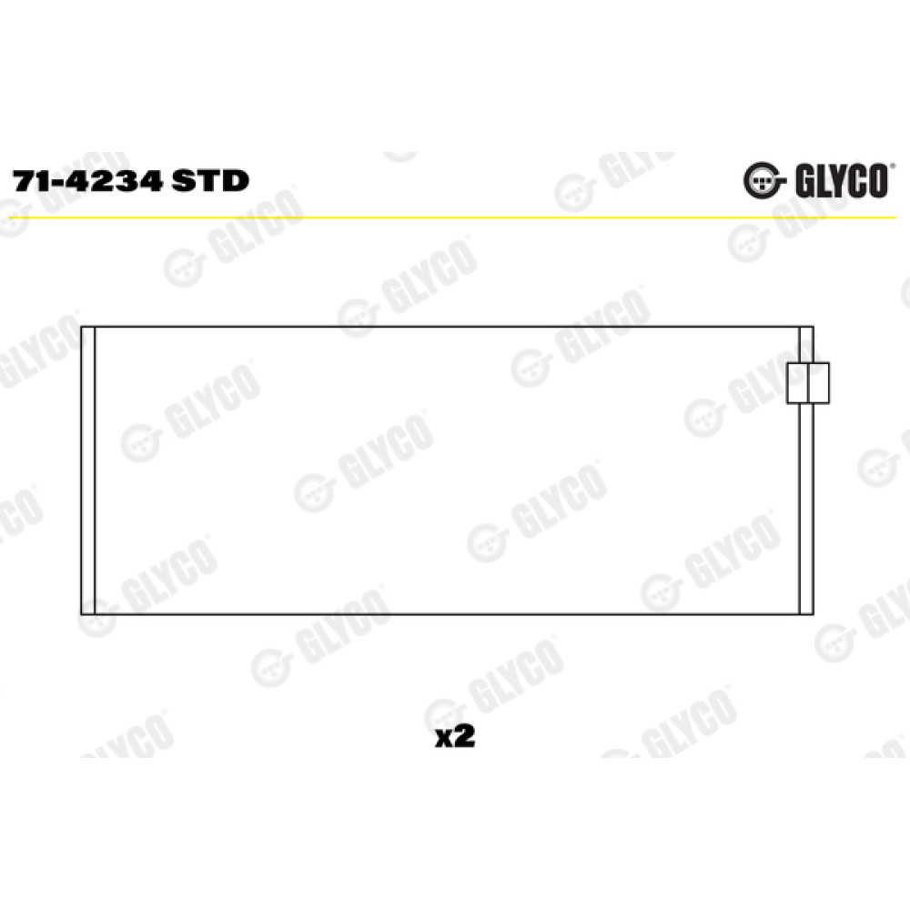 Комплект вкладишів двигуна Glyco 714234std