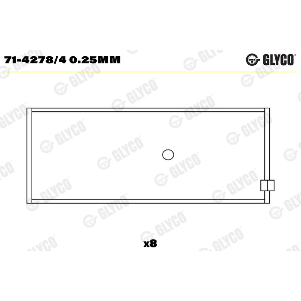 Комплект вкладишів двигуна Glyco 714278/4025mm