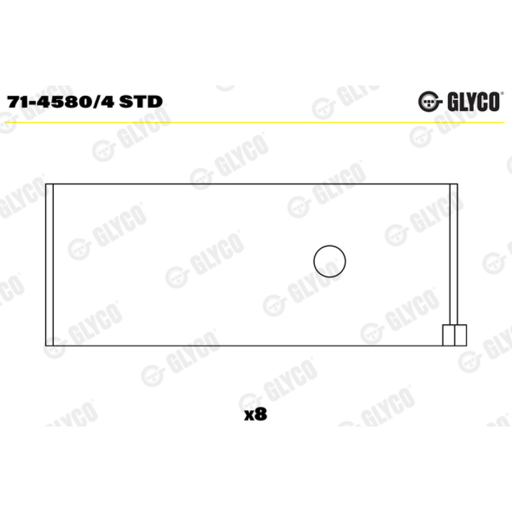 Вкладыши шатунные Glyco 714580/4std