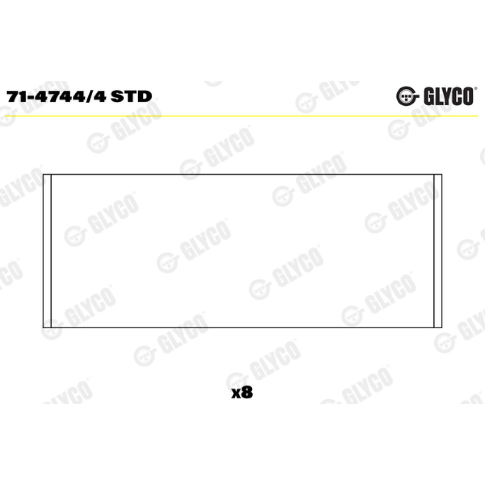 Вкладыши шатунные Glyco 714744/4std