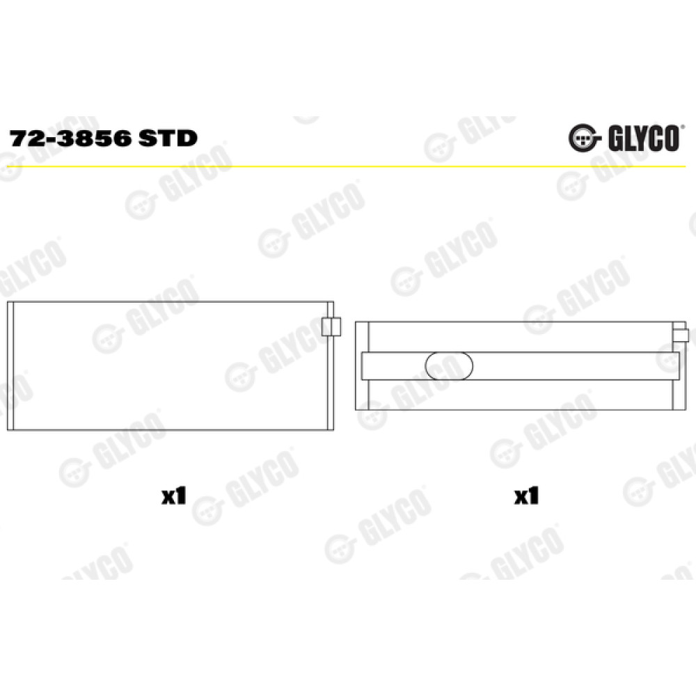 Комплект вкладышей двигателя Glyco 723856std
