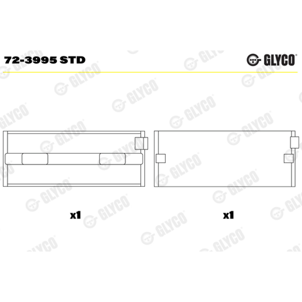Комплект вкладишів двигуна Glyco 723995std