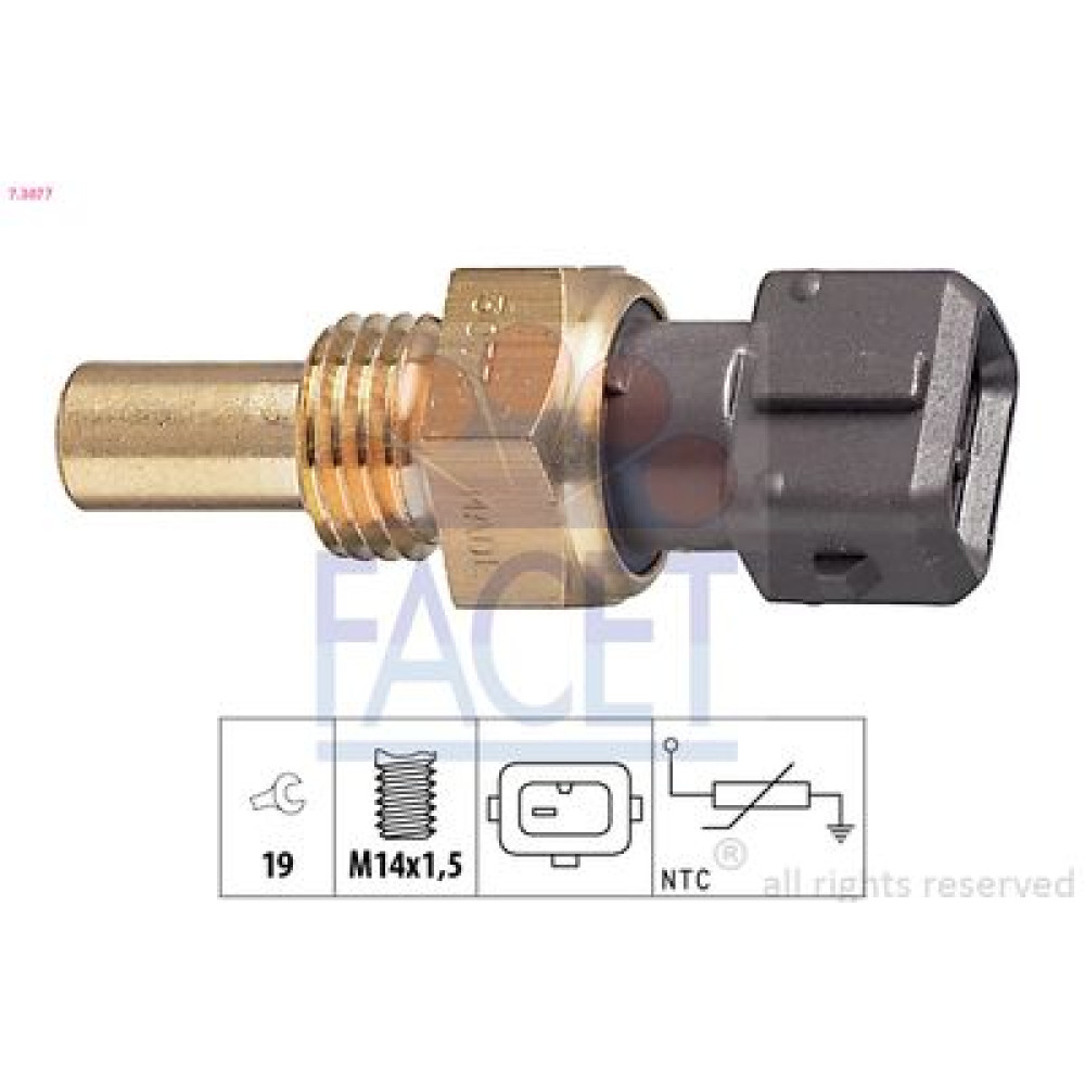 Датчик температури води BMW 3/5/7 86- FACET 73077
