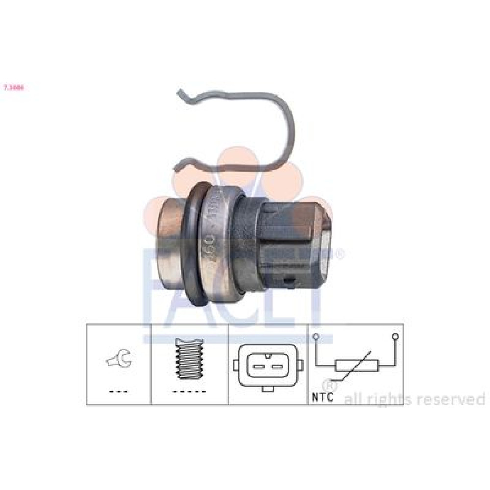 Датчик температури A80/VW Golf/T4 1.3-2.8TDI -10 FACET 73086