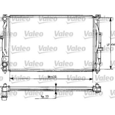Радиатор системы охлаждения VALEO 731537