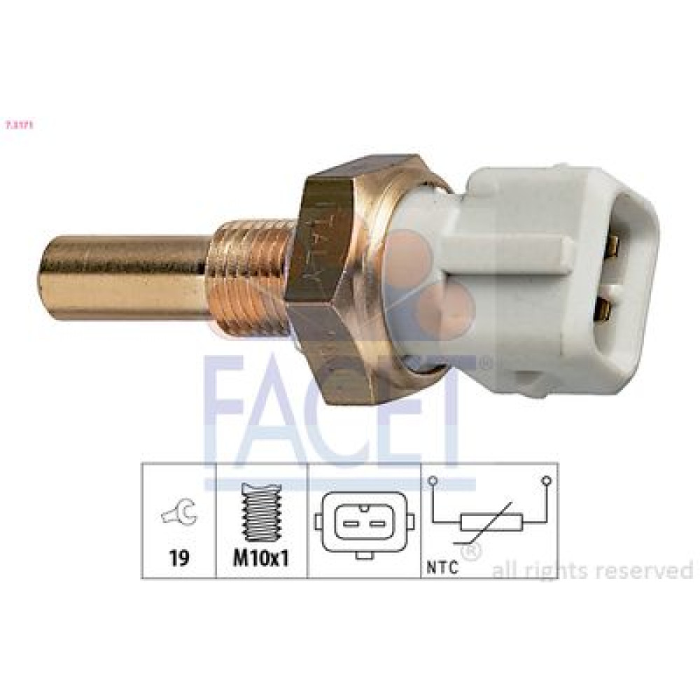 Датчик температури (білий) AUDI 80/100/VW Golf III 1.6-2.8 83-96 FACET 73171