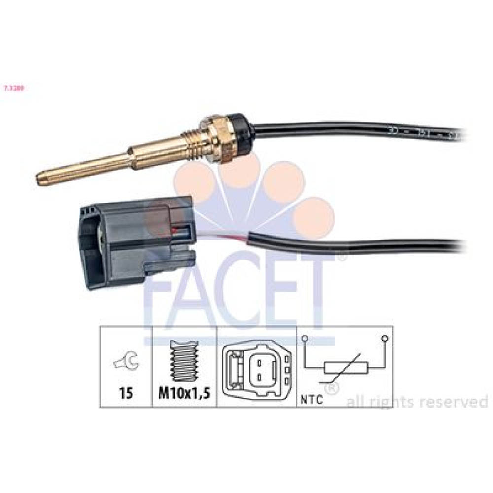 Датчик температури Jumper 2.2 HDi 06- / Focus/Mondeo III/Transit 2.0/2.2 TDCi 00-14 FACET 73289