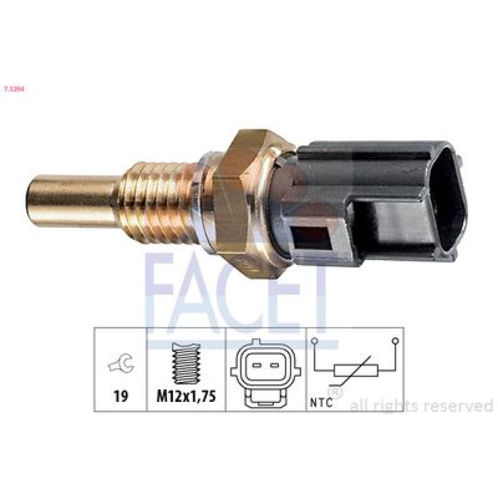 Датчик температуры охлаждающей жидкости FACET 73294