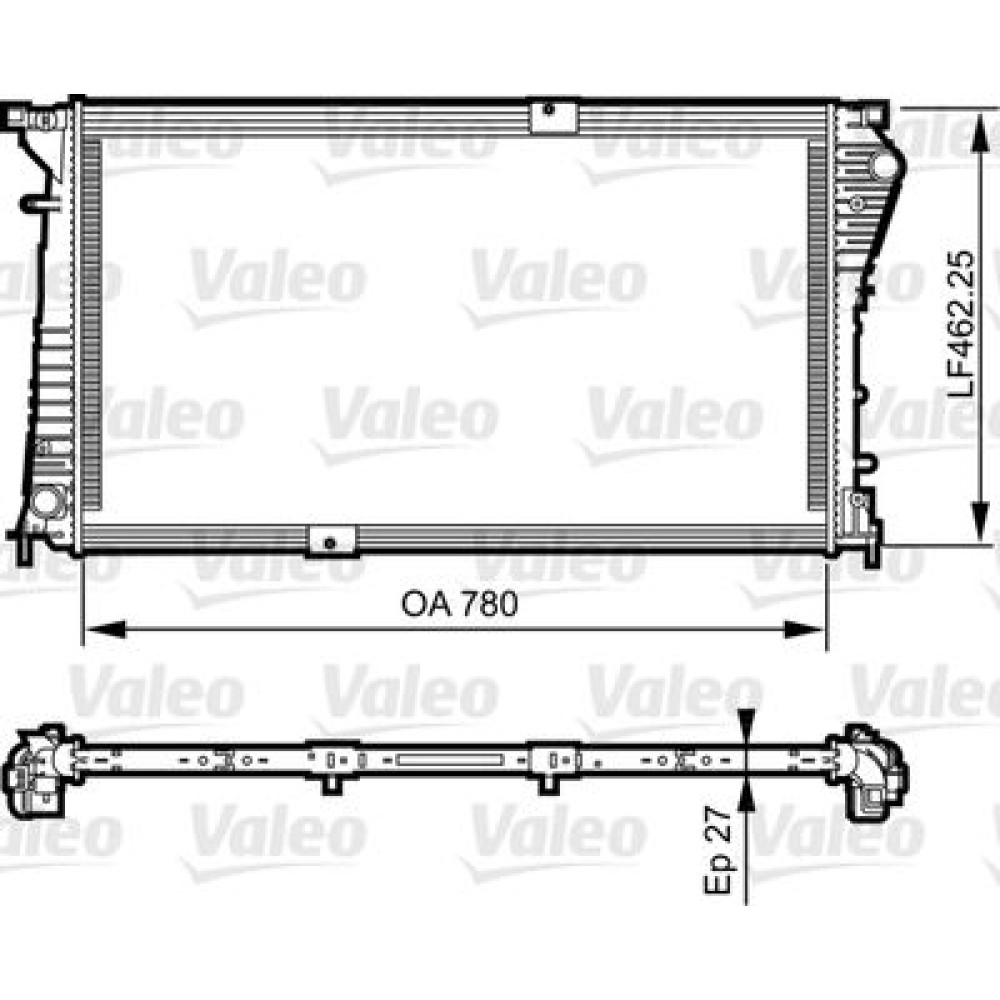 Радиатор системы охлаждения VALEO 734931