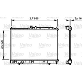 VALEO 735201 Радіатор системи охолодження VALEO 735201