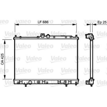 Радиатор системы охлаждения VALEO 735202