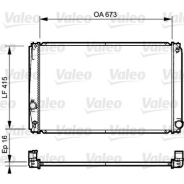 Радіатор VALEO 735215