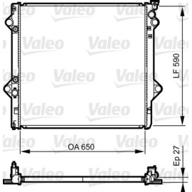 VALEO 735569 Радіатор системи охолодження VALEO 735569