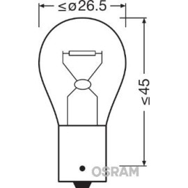 Лампа PY21W 12V 21W BAU15s FS STANDARD OSRAM 7507