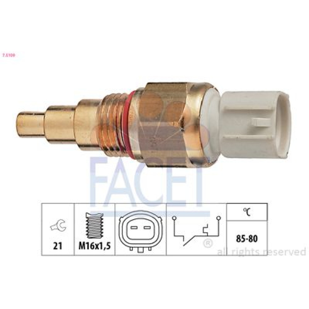 Датчик вмикання вентилятора FACET 75109