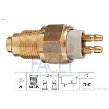 Датчик включения вентилятора FACET 75125