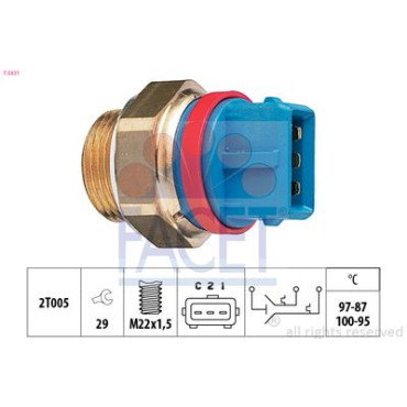 Датчик вмикання вентилятора №дв.О FACET 75631