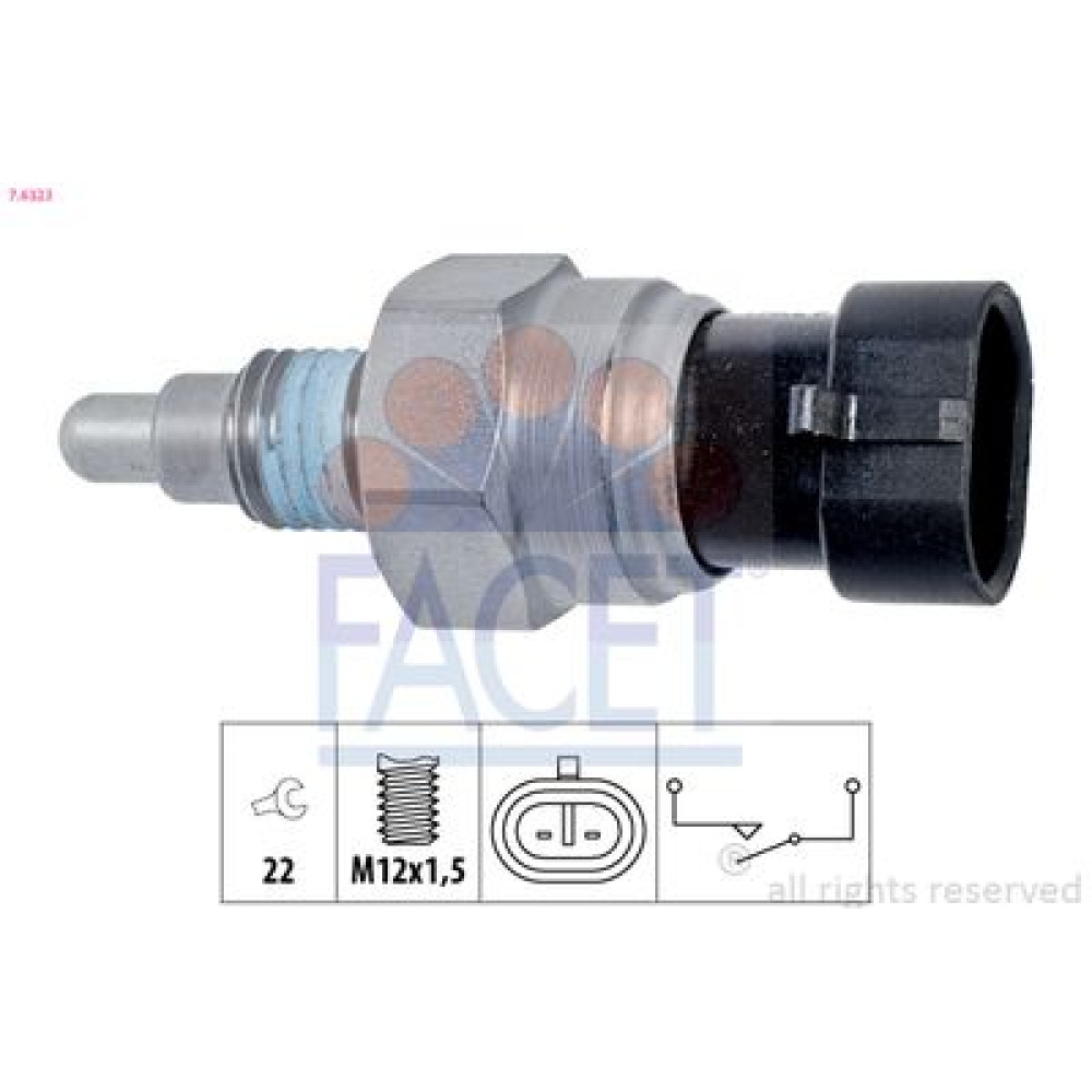 Датчик заднего хода Opel Astra H/J/K/Corsa D/E/Insignia A/Meriva B/Zafira Br 1.0-3.0 04- FACET 76323