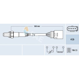Датчик кисню FAE 77138
