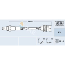 Датчик кисню FAE 77156