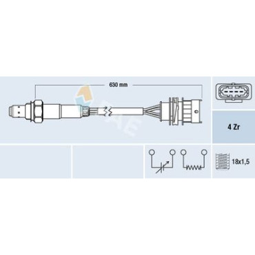 Датчик кисню FAE 77156
