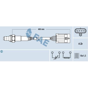 Датчик кисню FAE 77158